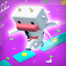Jump over obstacles in Enchanted Waters